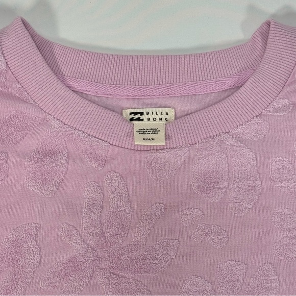 NWT New Women's Billabong Loosen Up Crew Neck Sweatshirt Medium M 10 Sweater Top - Picture 3 of 4
